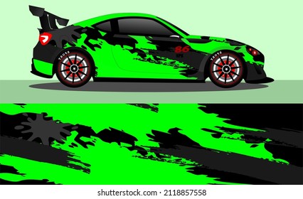 car wrap abstract racing graphic background for vinyl wrap and stickers
