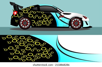 car wrap abstract racing graphic background for vinyl wrap and stickers