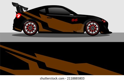 car wrap abstract racing graphic background for vinyl wrap and stickers