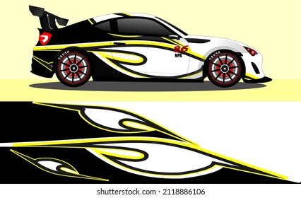 car wrap abstract racing graphic background for vinyl wrap and stickers