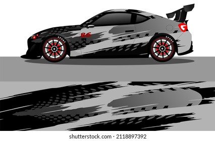 car wrap abstract racing graphic background for vinyl wrap and stickers