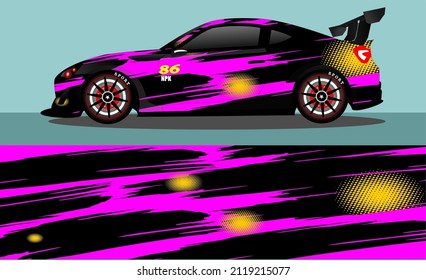 car wrap abstract racing graphic background for vinyl wrap and stickers
