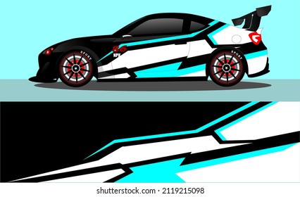 car wrap abstract racing graphic background for vinyl wrap and stickers