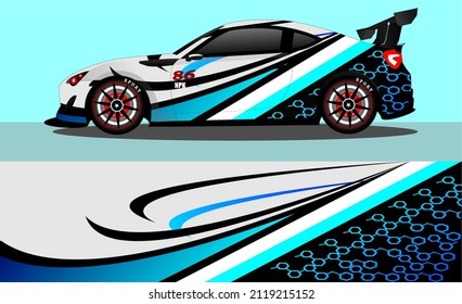 car wrap abstract racing graphic background for vinyl wrap and stickers
