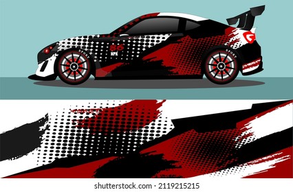 car wrap abstract racing graphic background for vinyl wrap and stickers