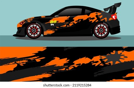 car wrap abstract racing graphic background for vinyl wrap and stickers