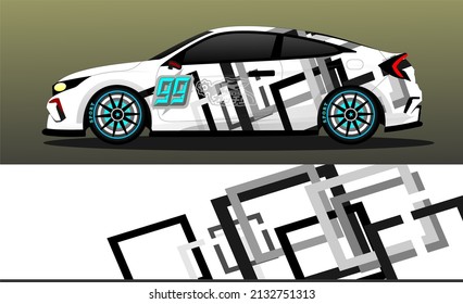 car wrap abstract racing graphic background for vinyl wrap and stickers