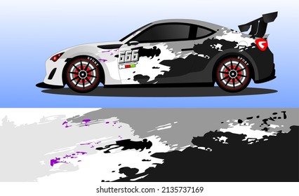 car wrap abstract racing graphic background for vinyl wrap and stickers