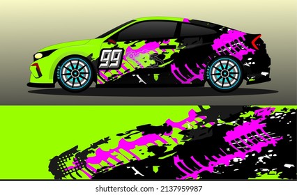 car wrap abstract racing graphic background for vinyl wrap and stickers