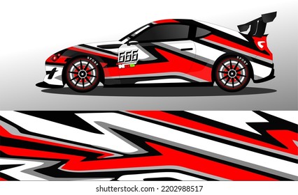 car wrap abstract racing graphic background for vinyl wrap and sticker
