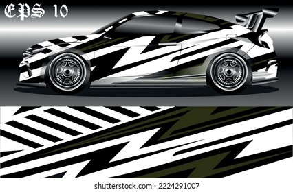 car wrap abstract racing graphic background for vinyl wrap and stickers