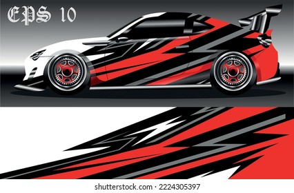 car wrap abstract racing graphic background for vinyl wrap and stickers