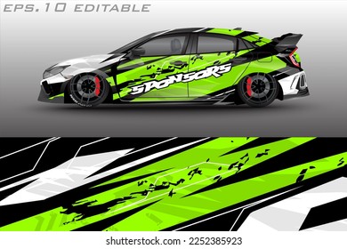 car wrap abstract racing graphic background for vinyl wrap and stickers