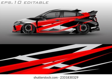 car wrap abstract racing graphic background for vinyl wrap and stickers