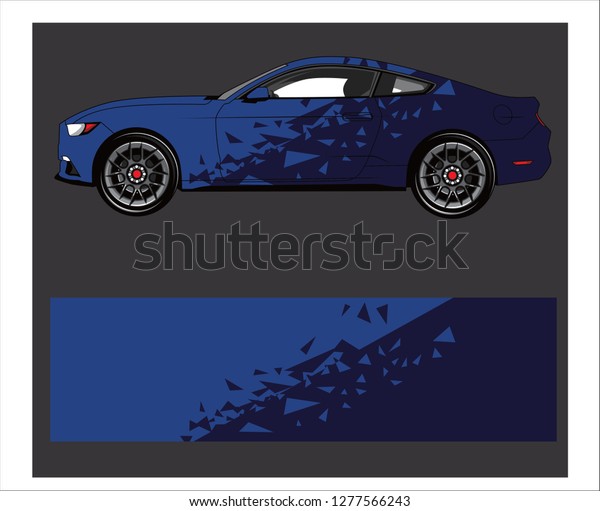 Car wrap. Abstract strip for racing car wrap, sticker,\
and decal. 