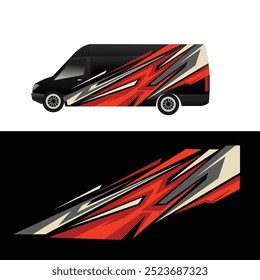 car wrap background decal design vector