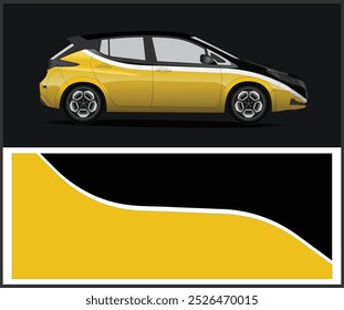 car wrap branding graphics desing vector