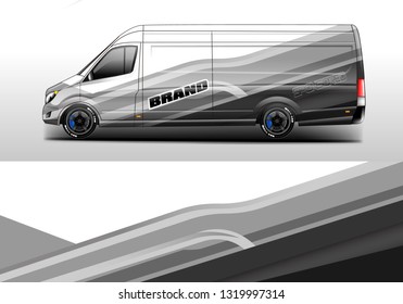 Car wrap company design vector. Graphic background designs for vehicle van livery