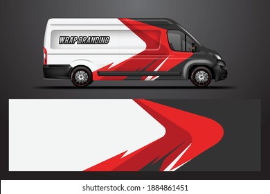 Car Wrap Company Design Vector. Graphic background designs for vehicle van livery 