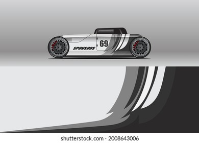 Car wrap company design vector. Graphic background designs for vehicle livery. van, truck, buss and another vehicle