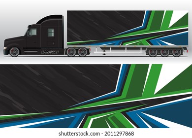 Car wrap company design vector. Graphic background designs for vehicle livery. van, truck, buss and another vehicle