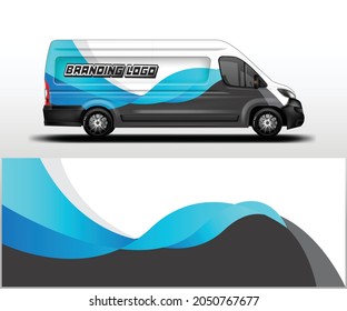 Diseño de la empresa de envolvimiento de coches vectorial , marca de la camioneta de entrega , fondo de decal