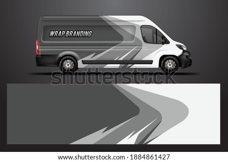 Car Wrap Company Design Vector. Graphic background designs for vehicle van livery 