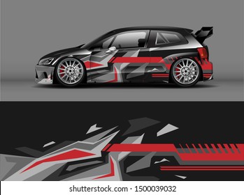 car wrap or decal design. Abstract racing stripe background for racing car or daily use. ready print vinyl sticker