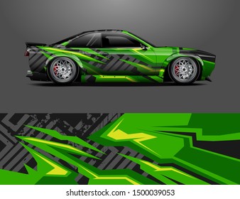 car wrap or decal design. Abstract racing stripe background for racing car or daily use. ready print vinyl sticker