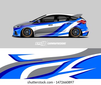 Car wrap decal design concept. Abstract stripe background for wrap vehicles, race cars, cargo vans, pickup trucks and livery.