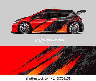 Car wrap decal design concept. Abstract grunge background for wrap vehicles, race cars, cargo vans, pickup trucks and livery.