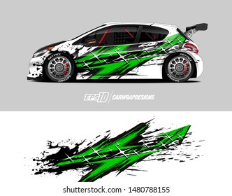 Car wrap decal design concept. Abstract grunge background for wrap vehicles, race cars, cargo vans, pickup trucks and livery.