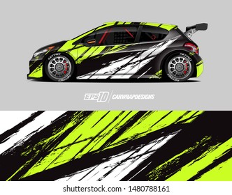 Car wrap decal design concept. Abstract grunge background for wrap vehicles, race cars, cargo vans, pickup trucks and livery.