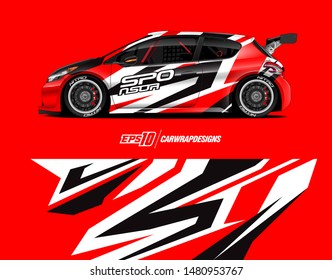 Car wrap decal design concept. Abstract grunge background for wrap vehicles, race cars, cargo vans, pickup trucks and livery.