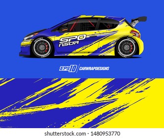 Car wrap decal design concept. Abstract grunge background for wrap vehicles, race cars, cargo vans, pickup trucks and livery.