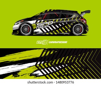 Car wrap decal design concept. Abstract grunge background for wrap vehicles, race cars, cargo vans, pickup trucks and livery.