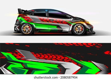 Concepto de diseño de calcomanías de envoltura de coches. Resumen del fondo de granulado para los vehículos envueltos, los autos de carrera, los furgones de carga, las camionetas de recogida y los enseres
