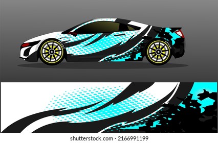 Car wrap decal design concept. Abstract grunge background for wrap vehicles, race cars, cargo vans, pickup trucks and livery.