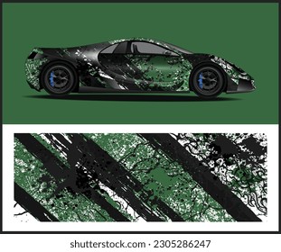Car wrap decal design concept  for Car Magnets, vehicle sticker or illustration