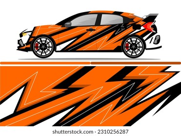 Car wrap decal design concept. Abstract grunge background for wrap vehicles, race cars, cargo vans, pickup trucks and livery