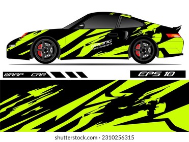 Car wrap decal design concept. Abstract grunge background for wrap vehicles, race cars, cargo vans, pickup trucks and livery