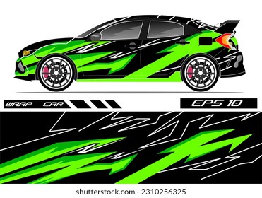 Car wrap decal design concept. Abstract grunge background for wrap vehicles, race cars, cargo vans, pickup trucks and livery
