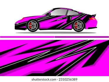 Car wrap decal design concept. Abstract grunge background for wrap vehicles, race cars, cargo vans, pickup trucks and livery