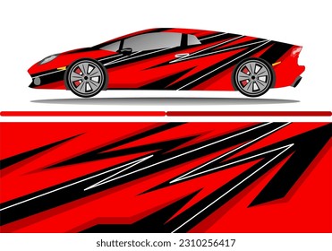 Car wrap decal design concept. Abstract grunge background for wrap vehicles, race cars, cargo vans, pickup trucks and livery