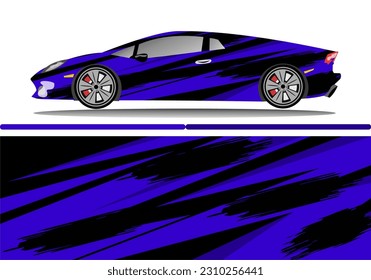 Concepto de diseño de calcomanías de envoltura de coches. Resumen del fondo de granulado para los vehículos envueltos, los autos de carrera, los furgones de carga, las camionetas de recogida y los enseres