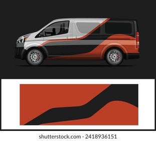 Car wrap decal design concept. Abstract grunge background for wrap vehicles