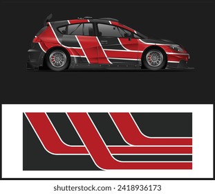 Car wrap decal design concept. Abstract grunge background for wrap vehicles