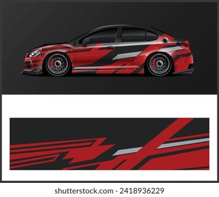 Car wrap decal design concept. Abstract grunge background for wrap vehicles