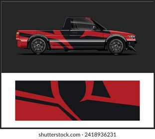 Car wrap decal design concept. Abstract grunge background for wrap vehicles