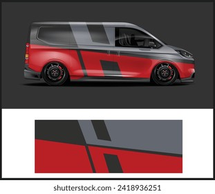 Concepto de diseño de calcomanías de envoltura de coches. Resumen del fondo grueso para los vehículos envueltos